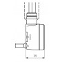 ТЭН для полотенцесушителя TERMA MOA 300W, золото