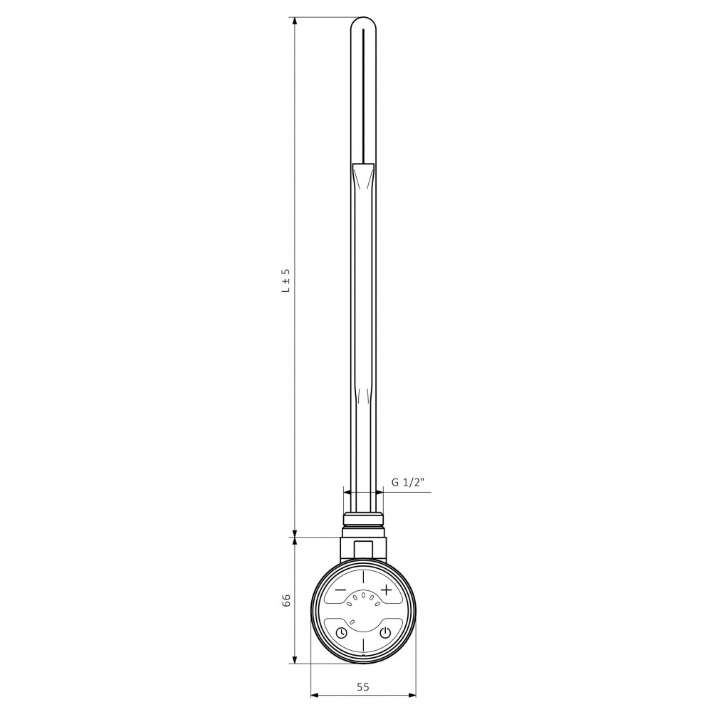 ТЭН для полотенцесушителя TERMA MOA 300W, золото