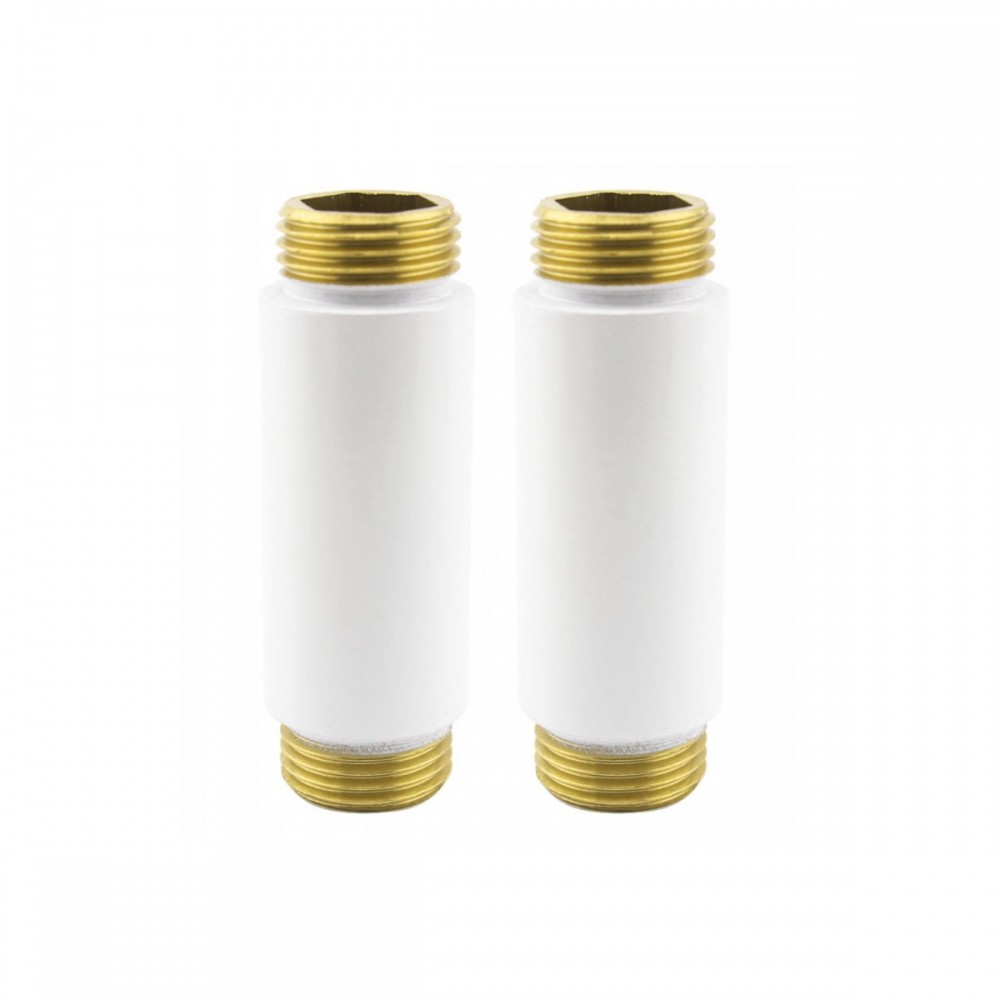 Удлинитель ЗЗ (1/2" x 1/2") 50 mm, белый (2 шт)