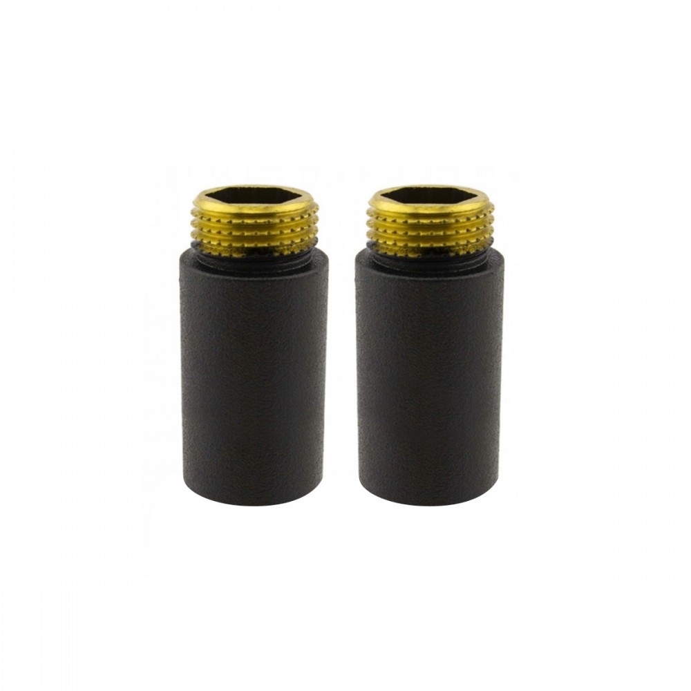 Удлинитель ВЗ (M22" x 1/2") 40 mm, черный структурный (2 шт)