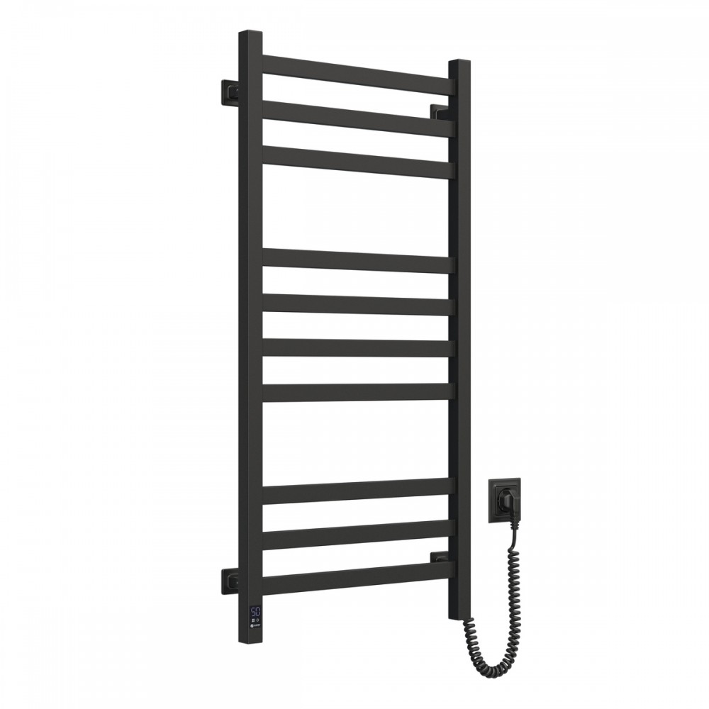 Полотенцесушитель Авангард 480х1000 Sensor правый с таймером, чёрный муар