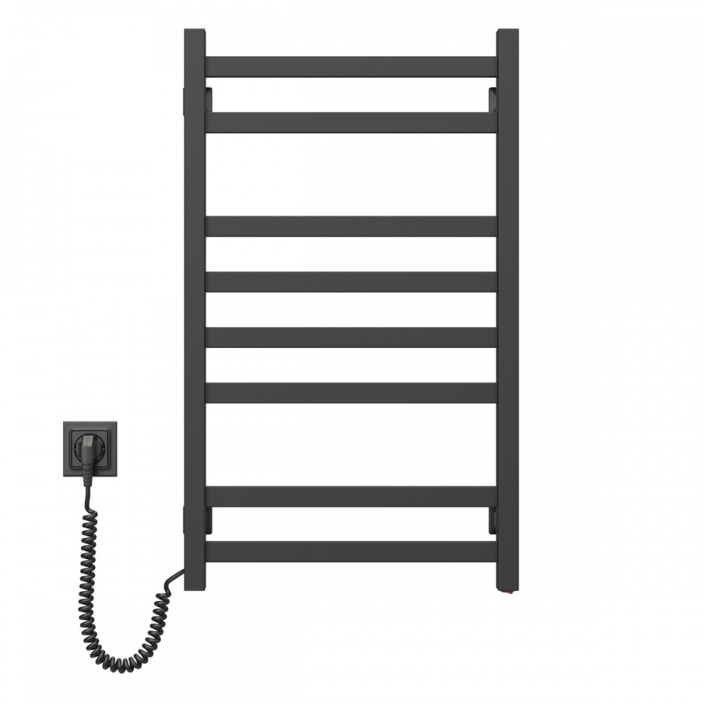 Полотенцесушитель Авангард 480х800, левый, чёрный муар