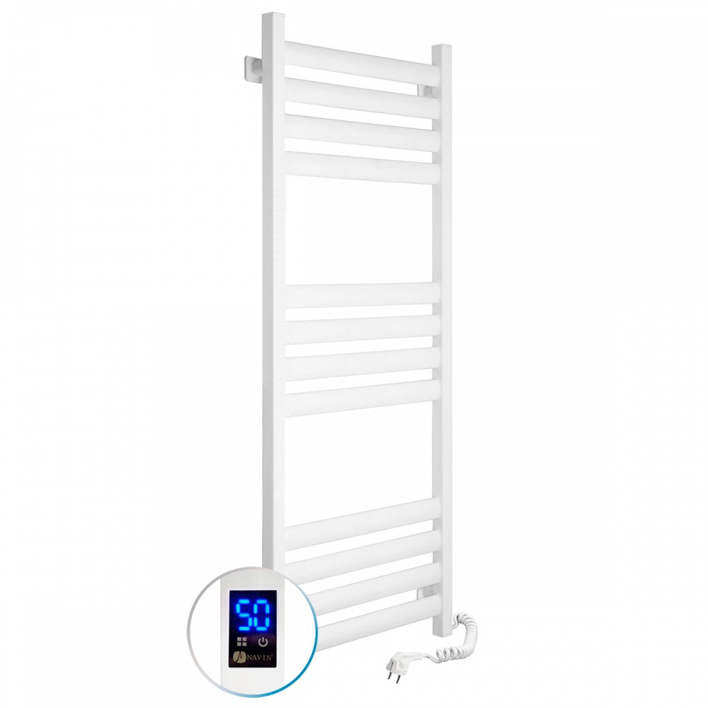 Полотенцесушитель Ellipse 500х1200 Sensor правый с таймером, белый бархат