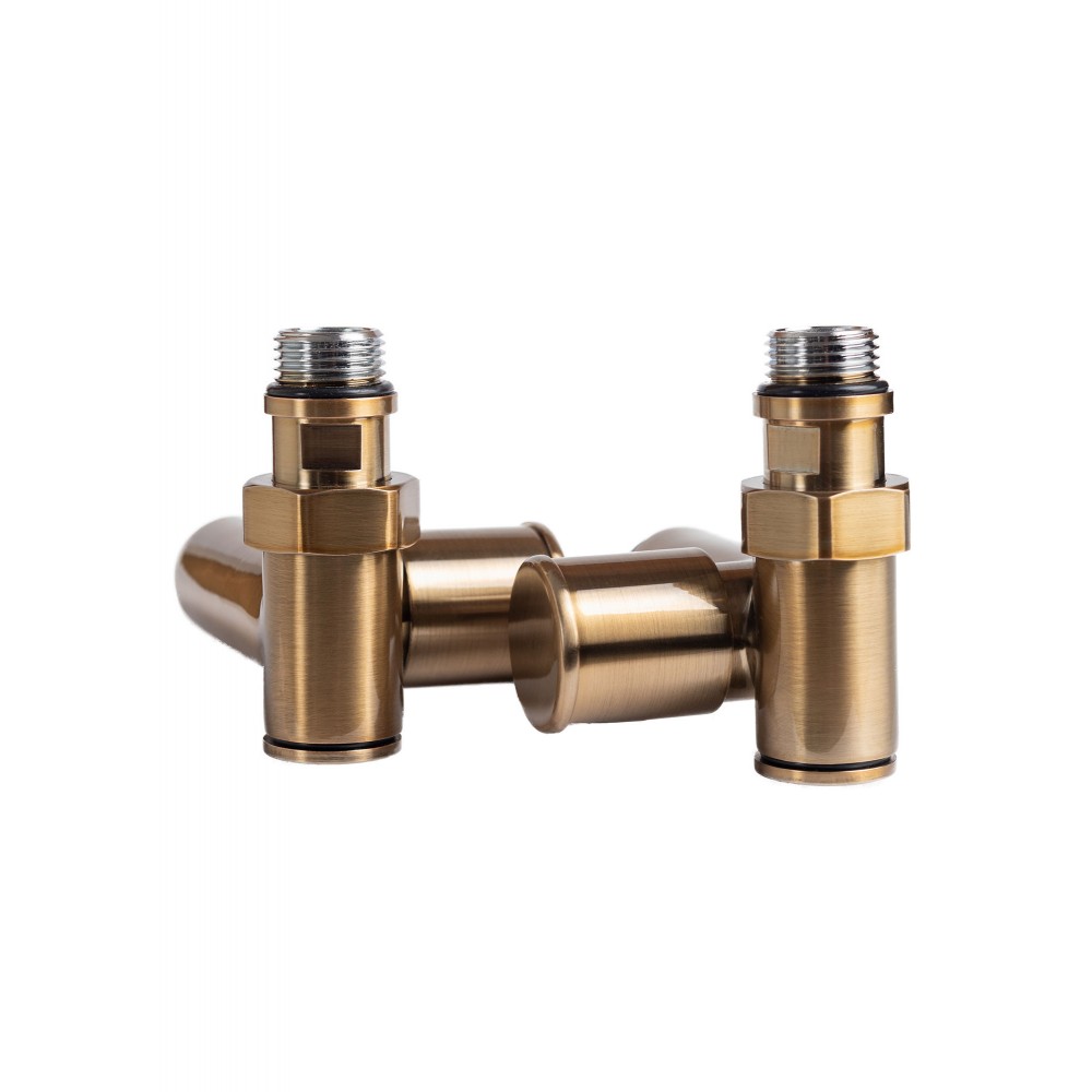 Кран угловой под ТЭН 1/2"х1/2", бронза, 2шт.