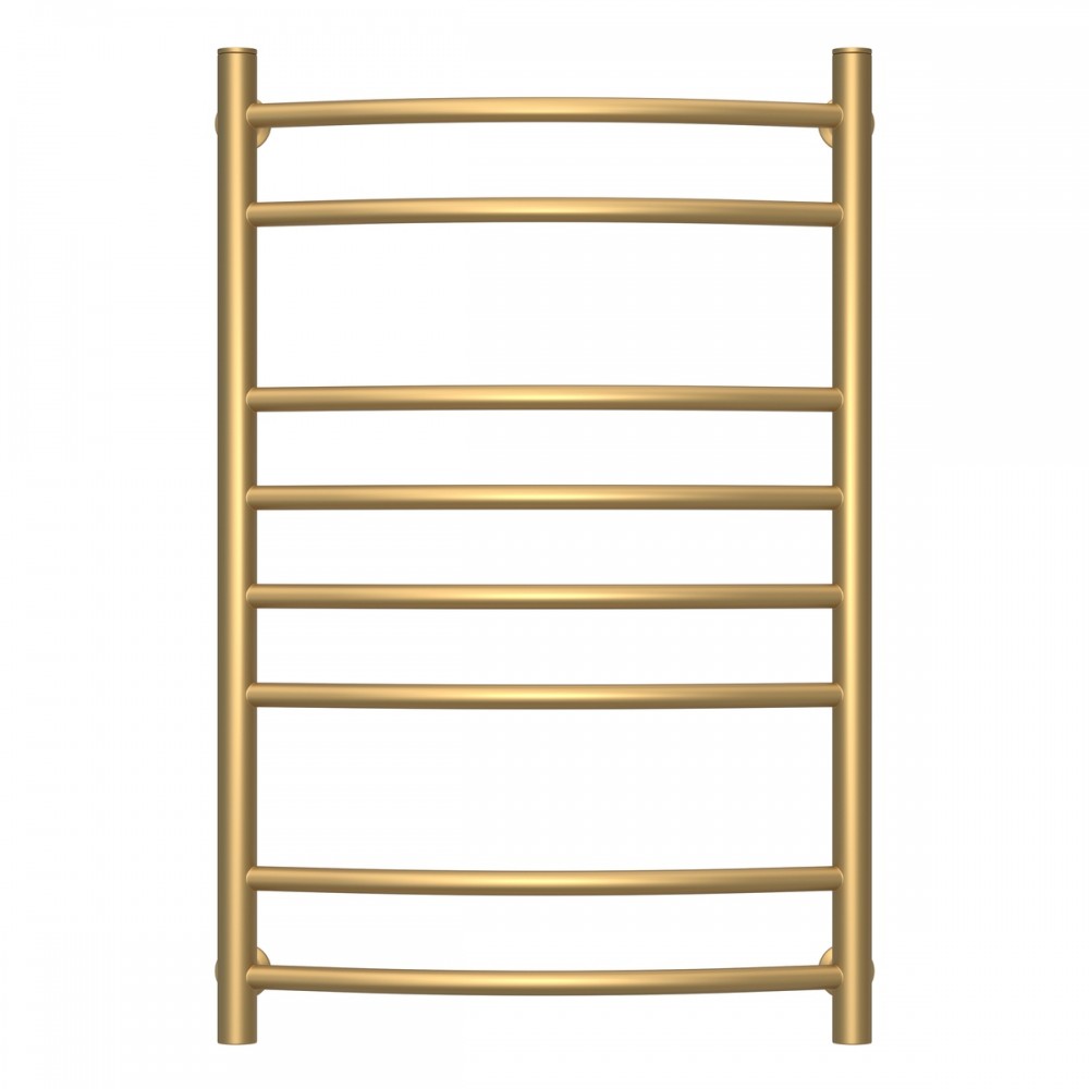 Водяной нержавеющий полотенцесушитель Камелия 500х800 матовое золото