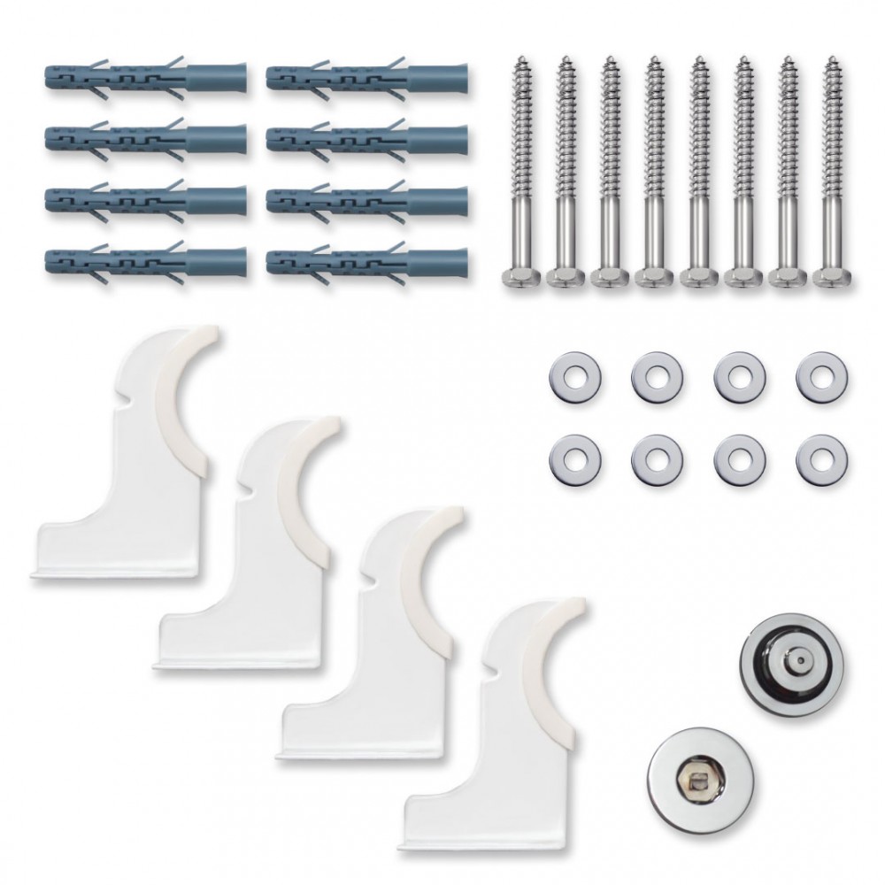 Вертикальный радиатор Largo 300х1200-4, anticor, белый