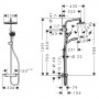 Душевая система с термостатом HANSGROHE My Select Showerpipe 26764400