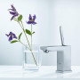 Хромированный смеситель для раковины GROHE Eurocube Joy 23656000