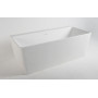Ванна пристінна окремостояща кам'яна VOLLE Solid surface 165*80 см