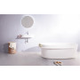 Ванна окрема кам'яна VOLLE Solid surface 163*75*53 см з поличкою